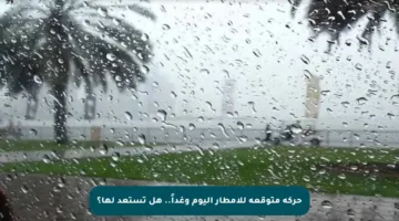 حركة متوقعة للأمطار اليوم وغداً.. هل تستعد لها؟